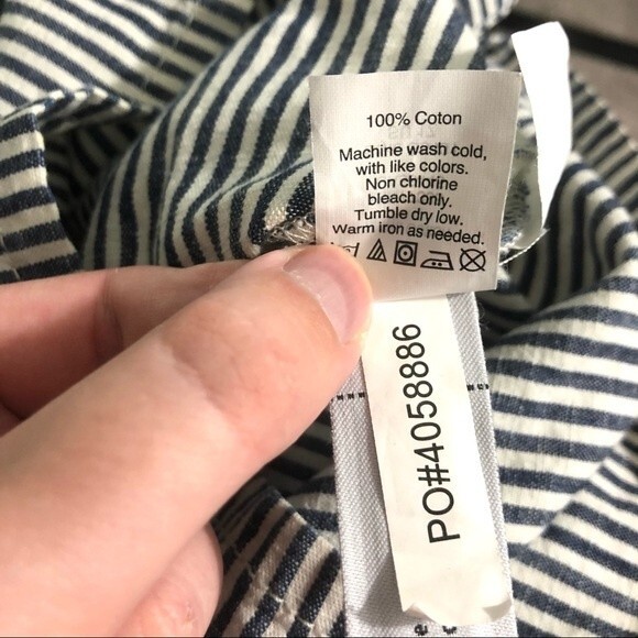 Madewell Chambray Striped Shorts NWT Size XXS - Picture 12 of 12